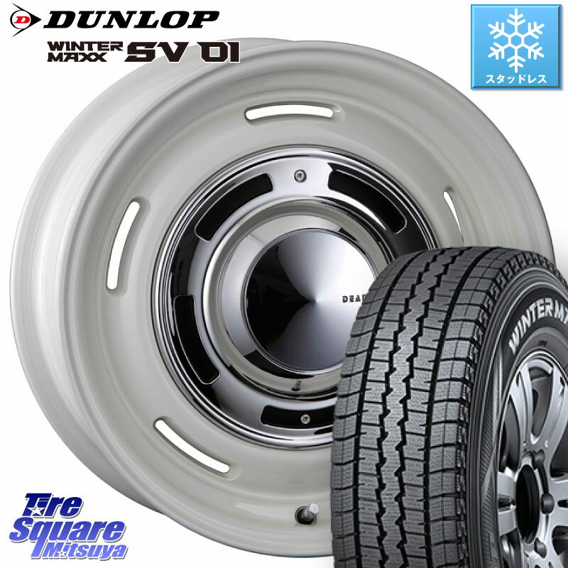 DUNLOP WINTER MAXX SV01 ウィンターマックス スタッドレス 175/80R14 99*98 CRIMSON ディーン クロスカントリー ホイール 14インチ 14 X 5.0J(JWL-T) +43 4穴 114.3