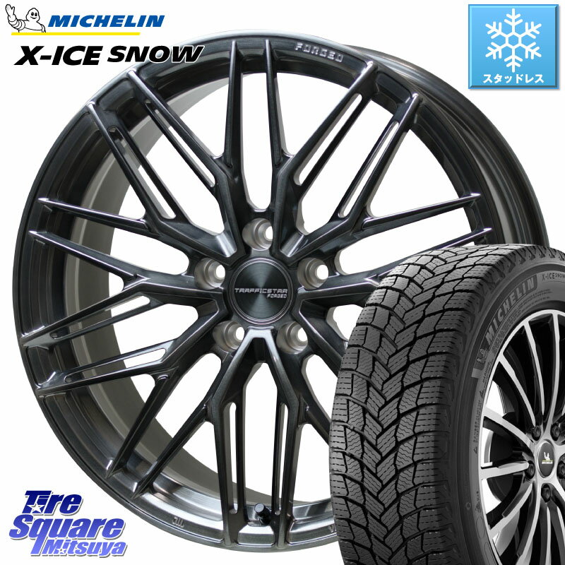 ミシュラン X-ICE SNOW エックスアイススノー XICE SNOW スタッドレス 正規品 235/40R19 HotStuff TSF-03 BRSC トラフィックスターフォージド 19インチ 19 X 8.0J +42 5穴 114.3 CY2アコード 70系カムリ