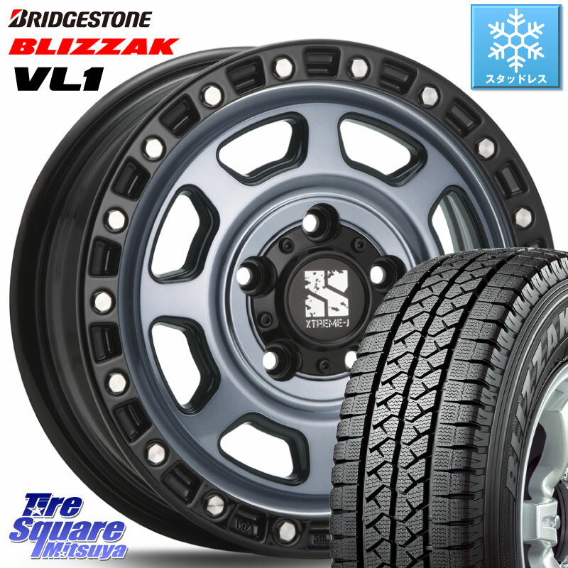 ブリヂストン BLIZZAK VL1 ブリザック スタッドレス 165/*R14 8PR MLJ XJ07 XTREME-J 5H IND エクストリームJ 14インチ 14 X 5.0J +48 5穴 114.3