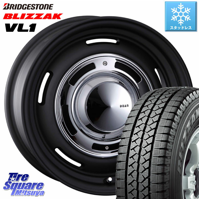 ブリヂストン BLIZZAK VL1 ブリザック スタッドレス 165/80R14 97*95 CRIMSON ディーン クロスカントリー ホイール 14インチ 14 X 5.0J +47 5穴 114.3