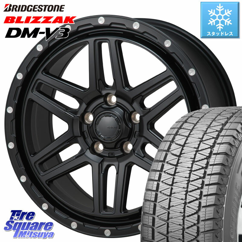 ブリヂストン ブリザック DM-V3 DMV3 ■ 2023年製 スタッドレス 215/70R16 MONZA HI-BLOCK ERDE 16インチ 16 X 7.0J +35 5穴 114.3 デリカ D5 D:5