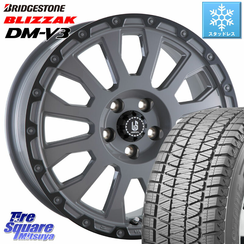 ブリヂストン ブリザック DM-V3 DMV3 ■ 2023年製 スタッドレス 225/60R18 阿部商会 LA STRADA AVENTURA アヴェンチュラ 18インチ 18 X 8.0J +40 5穴 114.3 RAV4 エクストレイル NX CX-5