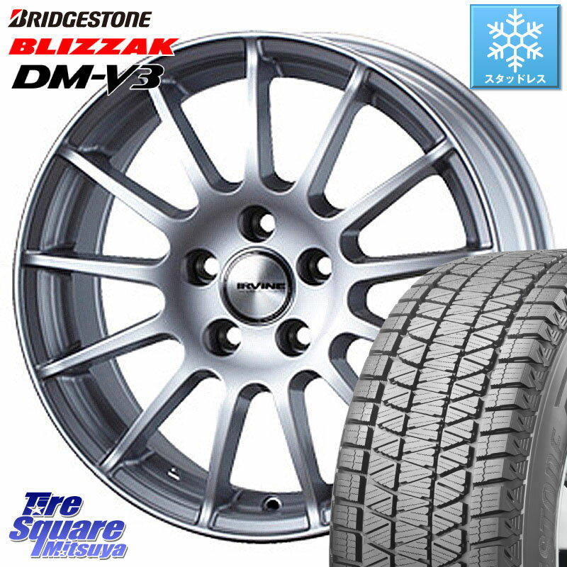 ブリヂストン ブリザック DM-V3 DMV3 スタッドレス 235/55R18 WEDS IR87549R/6 ウェッズ IRVINE F01 ホイール 18インチ 18 X 7.5J(MB H247) +49 5穴 112