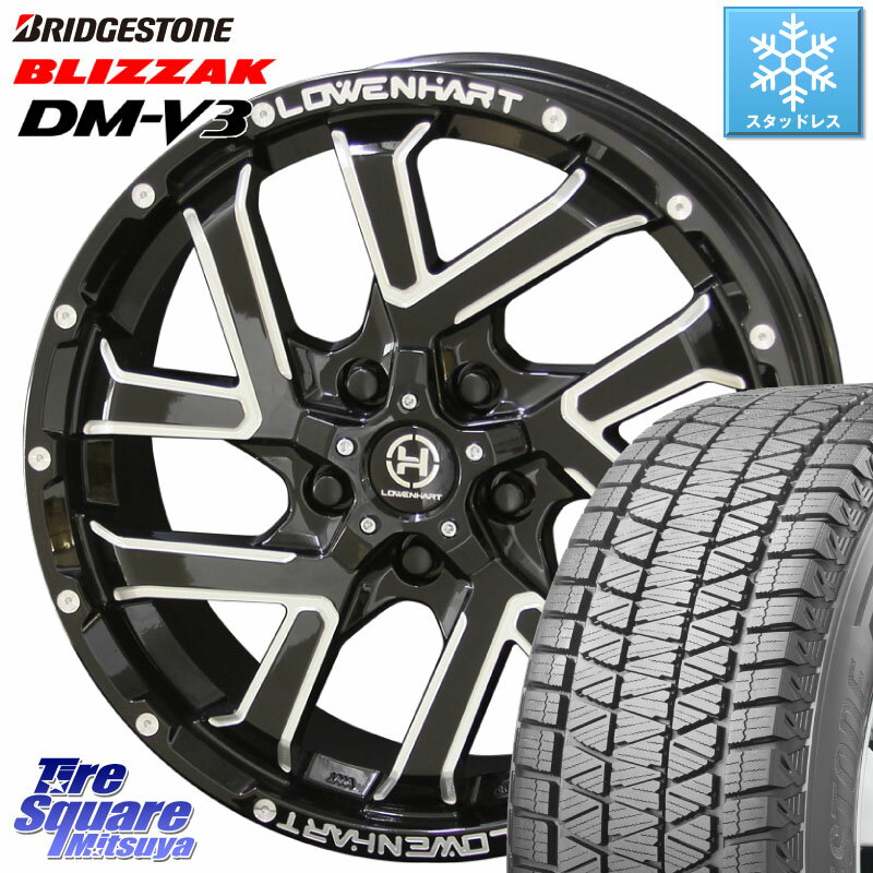 ブリヂストン ブリザック DM-V3 DMV3 ■ 2023年製 スタッドレス 225/60R17 KYOHO レーベンハート GXL206 ホイール 17インチ 17 X 7.0J +35 5穴 114.3 アルファード デリカ D5 D:5