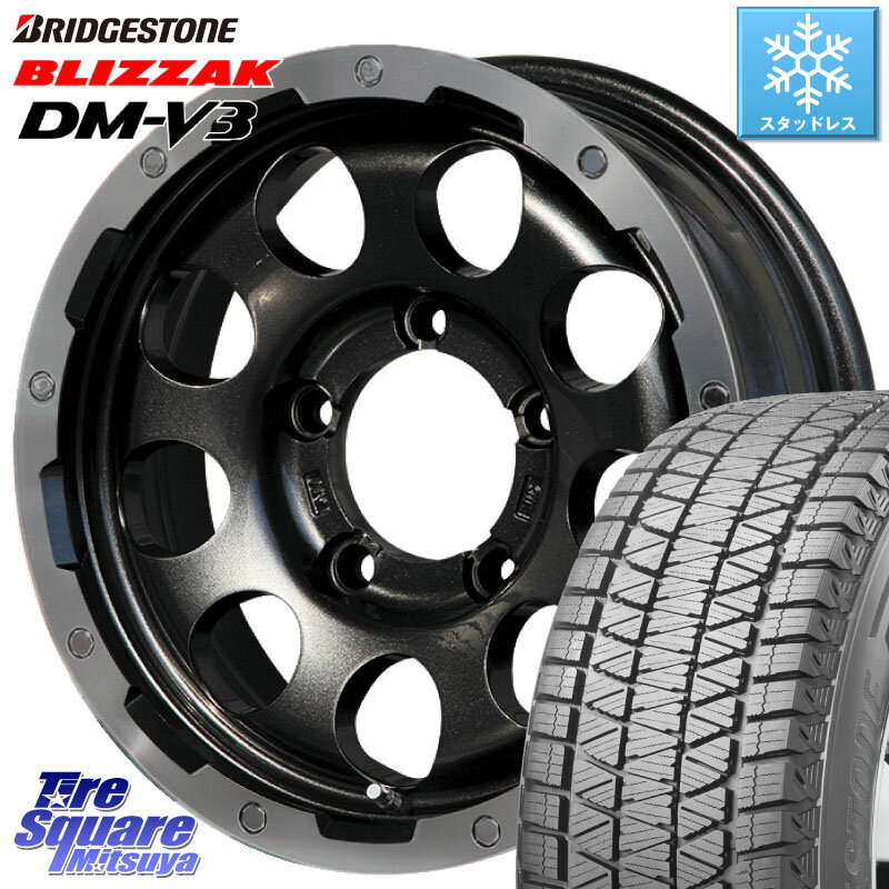 ブリヂストン ブリザック DM-V3 DMV3 ■ 2023年製 スタッドレス 215/70R16 LEHRMEISTER レアマイスター LMG CS-9 ホイール 16インチ 16 X 5.5J +0 5穴 139.7 ジムニー シエラ