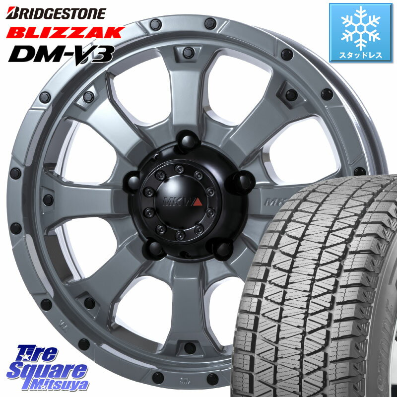 ブリヂストン ブリザック DM-V3 DMV3 ■ 2023年製 スタッドレス 215/70R16 MKW MK-46 ヘルキャット ホイール 4本 16インチ 16 X 5.5J +22 5穴 139.7 ジムニー