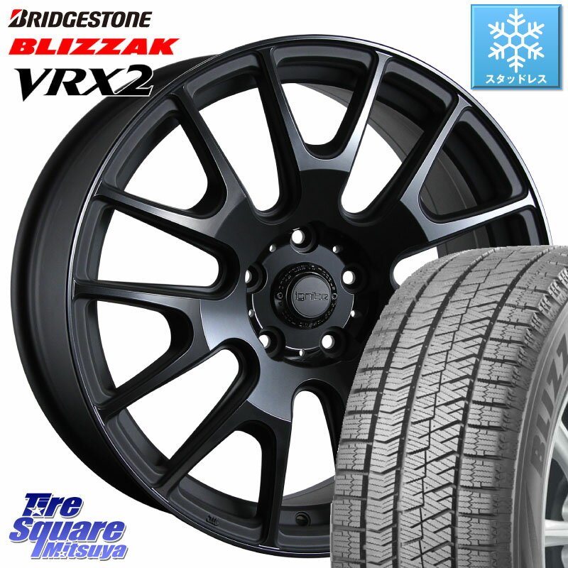 ブリヂストン ブリザック VRX2 スタッドレス ● 225/50R18 MLJ IGNITE XTRACK BK 在庫● 18インチ 18 X 8.5J +35 5穴 114.3