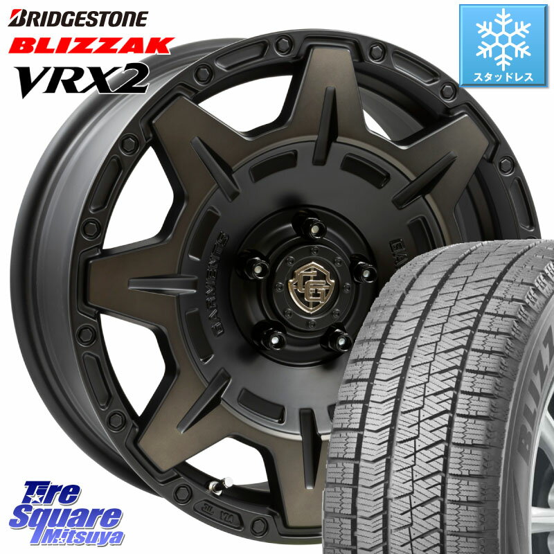 ブリヂストン ブリザック VRX2 スタッドレス ● 2023年製 225/65R17 WEDS CROSS OVER GARMENTS StyleM 17インチ 17 X 7.0J +35 5穴 114.3 RAV4 デリカ D5 D:5 NX