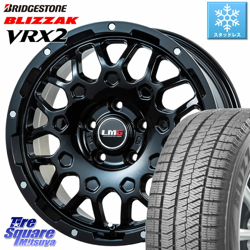 ブリヂストン ブリザック VRX2 スタッドレス ● 2023年製 215/60R17 LEHRMEISTER レアマイスター LMG MS-9W MS9W ホイール 17インチ 17 X 6.5J(US) +35 5穴 110 ジープ レネゲード