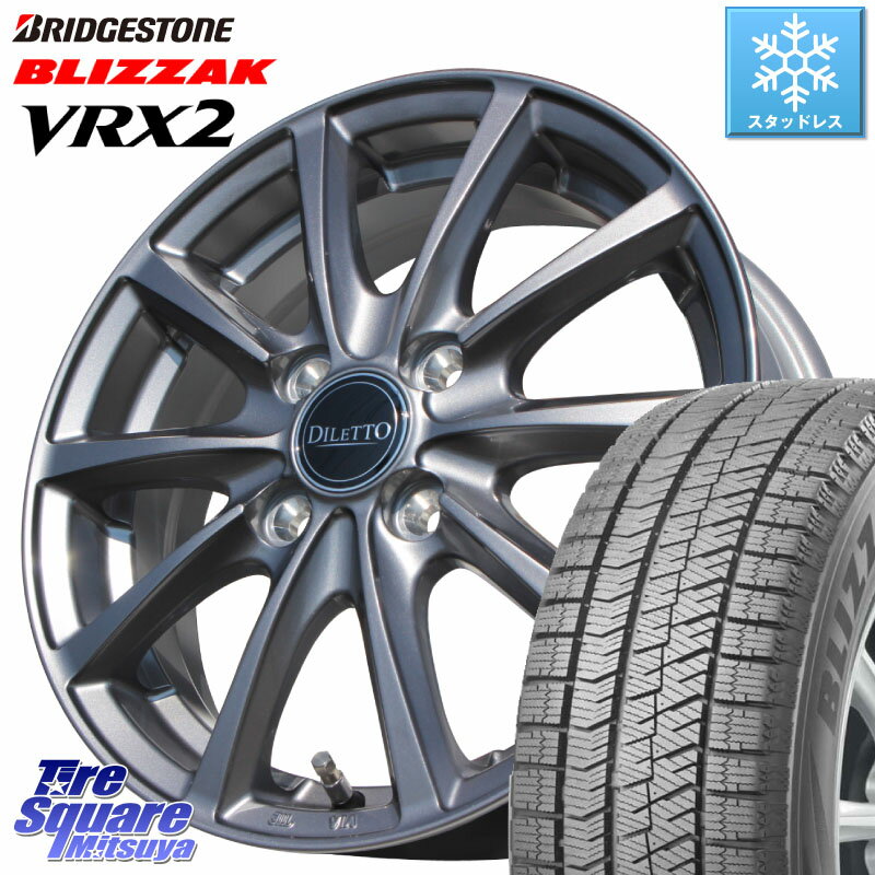 ブリヂストン ブリザック VRX2 スタッドレス ● 165/60R15 コスミック DILETTO M10 ディレット ホイール 15インチ 15 X 4.5J +43 4穴 100 ハスラー ソリオ デリカミニ