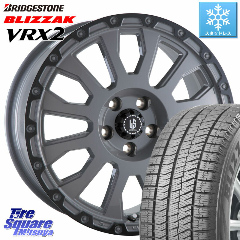 ブリヂストン ブリザック VRX2 スタッドレス ● 225/50R18 阿部商会 LA STRADA AVENTURA アヴェンチュラ 18インチ 18 X 8.0J +40 5穴 114.3 カローラクロス