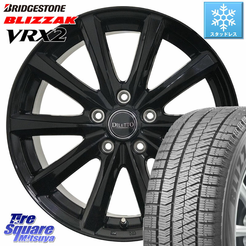 ブリヂストン ブリザック VRX2 スタッドレス ● 2023年製 205/60R16 コスミック DILETTO M10 ディレット ホイール 16インチ 16 X 6.0J +40 5穴 100