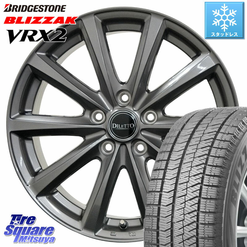 ブリヂストン ブリザック VRX2 スタッドレス ● 2023年製 195/65R15 コスミック DILETTO M10 ディレット ホイール 15インチ 15 X 6.0J +45 5穴 114.3