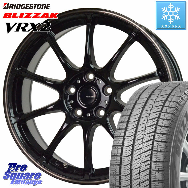 ブリヂストン ブリザック VRX2 スタッドレス ● 2023年製 195/60R16 HotStuff G・SPEED P-07 ジー・スピード ホイール 16インチ 16 X 6.5J +38 5穴 114.3