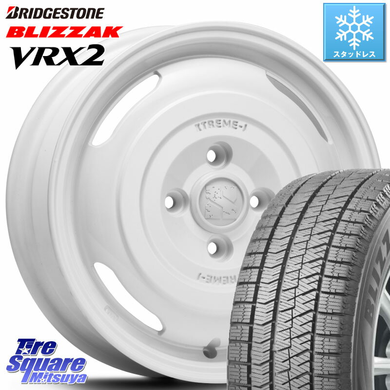 ブリヂストン ブリザック VRX2 スタッドレス ● 在庫● 2023年製 155/65R14 MLJ JOURNEY ジャーニー XTREME-J エクストリームJ ホイール 14インチ 14 X 4.5J +43 4穴 100