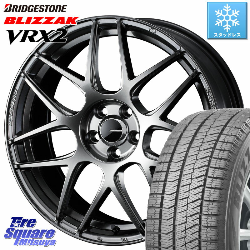 ブリヂストン ブリザック VRX2 スタッドレス ● 2023年製 225/45R18 WEDS 74217 SA-27R PSB ウェッズ スポーツ ホイール 18インチ 18 X 7.5J +45 5穴 100