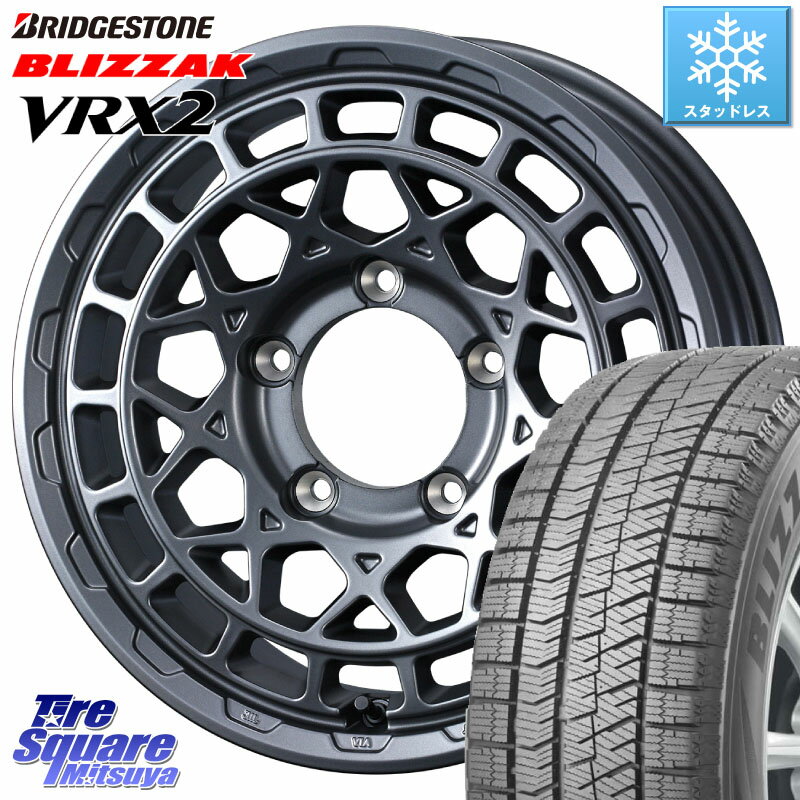 ブリヂストン ブリザック VRX2 スタッドレス ● 在庫● 2023年製 215/65R16 WEDS MUDVANCE X TYPE M ※インセット-5 ホイール 16インチ 16 X 6.0J +0 5穴 139.7 ジムニー シエラ