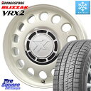 ブリヂストン ブリザック VRX2 スタッドレス ミツヤ ● 155/65R14 コスミック クロスブラッド STEELE ホイール 14インチ 14 X 4.5J +43 4穴 100 サクラ N-BOX ハイゼット アゲトラカスタム車用※軽自動車専用ホイール※