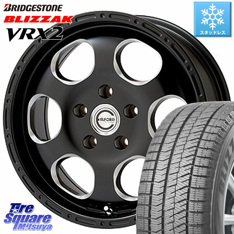 ブリヂストン ブリザック VRX2 スタッドレス ● 2023年製 205/55R16 MEIWA Blood Stock One Piece ホイール 16インチ 16 X 7.0J +35 5穴 114.3 ヤリス