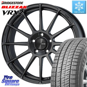 ブリヂストン ブリザック VRX2 スタッドレス ● 2023年製 205/55R16 ENKEI エンケイ PerformanceLine PF03 (MD) ホイール 16 X 6.5J(MB W246) +45 5穴 112 メルセデスベンツ Bクラス