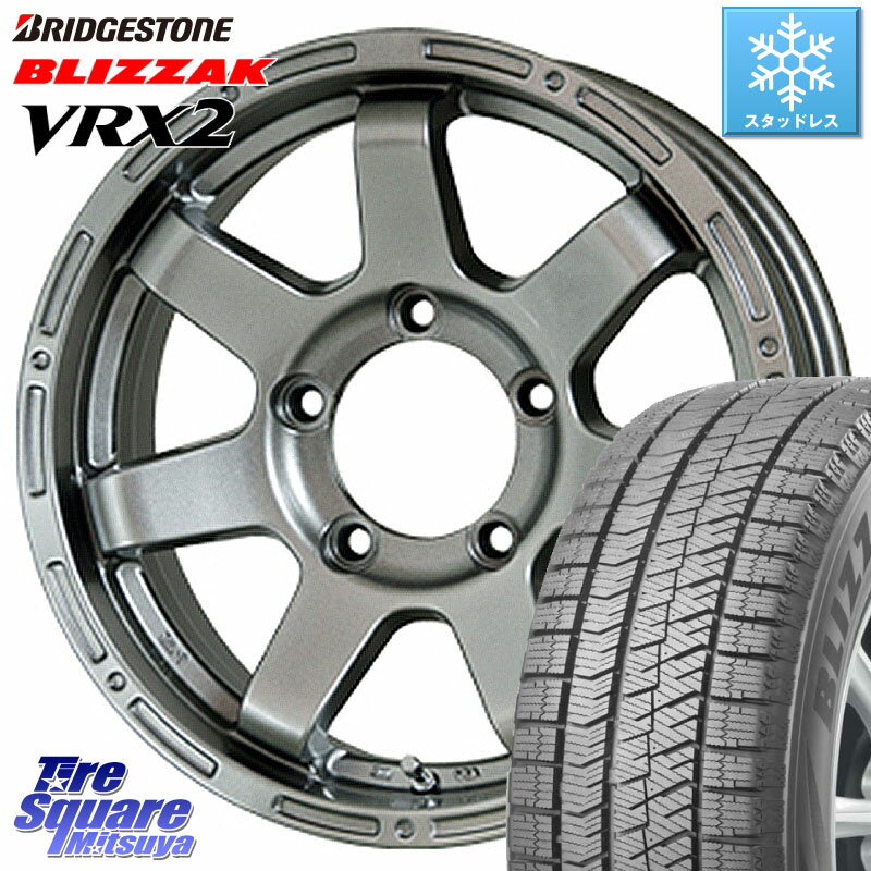 ブリヂストン ブリザック VRX2 スタッドレス ● 在庫● 2023年製 215/65R16 HotStuff MAD CROSS MC-76 MC76 ホイール 16インチ 16 X 5.5J +22 5穴 139.7 ジムニー