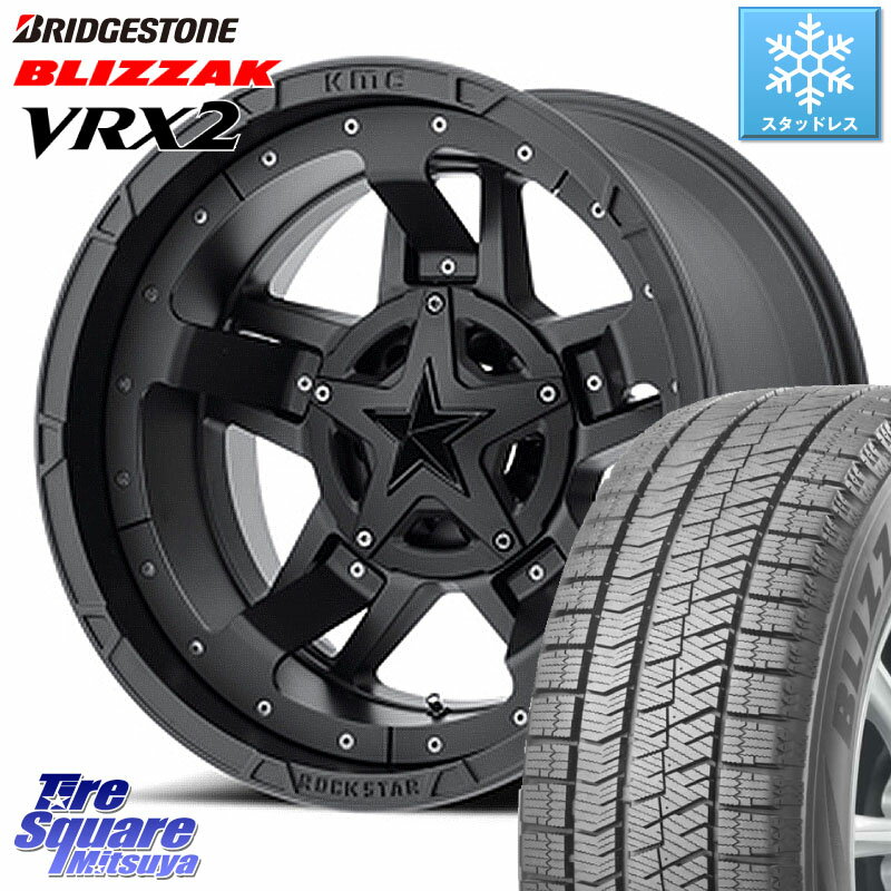 ブリヂストン ブリザック VRX2 スタッドレス ● 在庫● 2023年製 225/60R17 KMC XD827 ROCKSTAR3 ホイール 17インチ 17 X 8.0J(US) +35 5穴 114.3