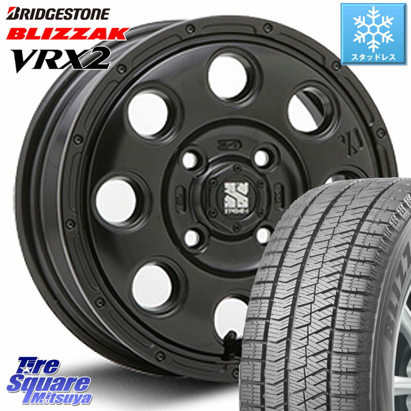 ブリヂストン ブリザック VRX2 スタッドレス ● 2023年製 165/55R15 MLJ KK03 XTREME-J エクストリームJ ホイール 15インチ 15 X 4.5J +45 4穴 100