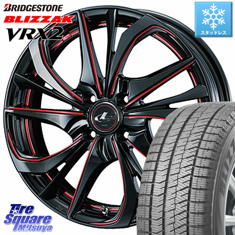 ブリヂストン ブリザック VRX2 スタッドレス ● 165/60R15 WEDS ウェッズ Leonis レオニス TE BKSC ホイール 15インチ 15 X 4.5J +45 4穴 100 ハスラー ソリオ デリカミニ