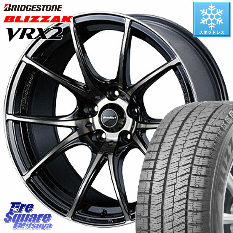 ブリヂストン ブリザック VRX2 スタッドレス ● 2023年製 225/45R18 WEDS 72628 SA-10R SA10R ウェッズ スポーツ ホイール 18インチ 18 X 7.5J +45 5穴 114.3