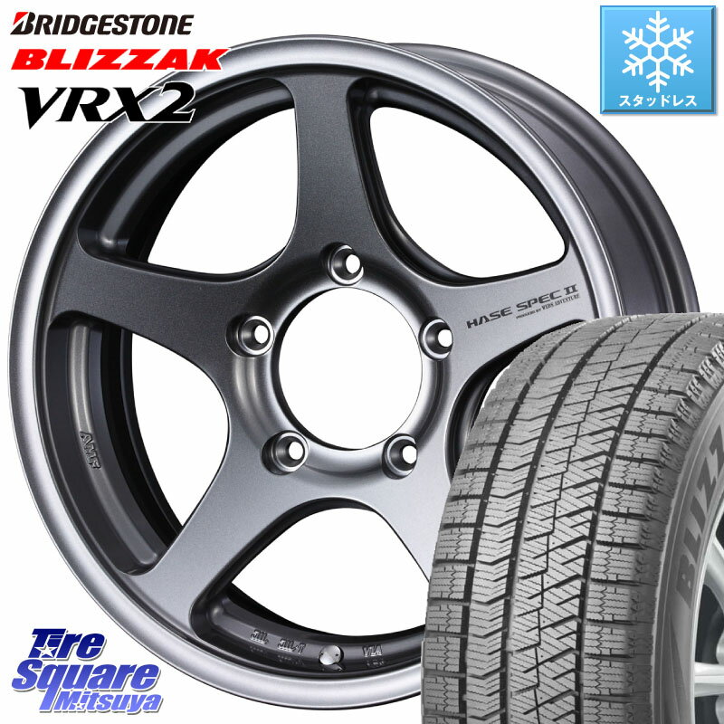 ブリヂストン ブリザック VRX2 スタッドレス ● 在庫● 2023年製 215/65R16 WEDS Adventure HASE SPEC2 (GM) ジムニー ホイール 16インチ 16 X 5.5J +22 5穴 139.7 ジムニー