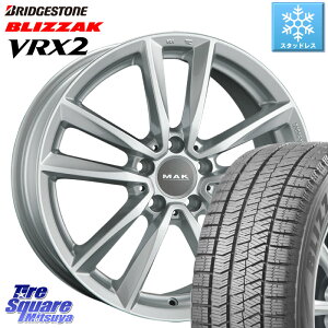 ブリヂストン ブリザック VRX2 スタッドレス ● 2023年製 205/55R16 阿部商会 MAK BREMEN ホイール 16インチ 16 X 7.0J(MB W204) +43 5穴 112 メルセデスベンツ Cクラス