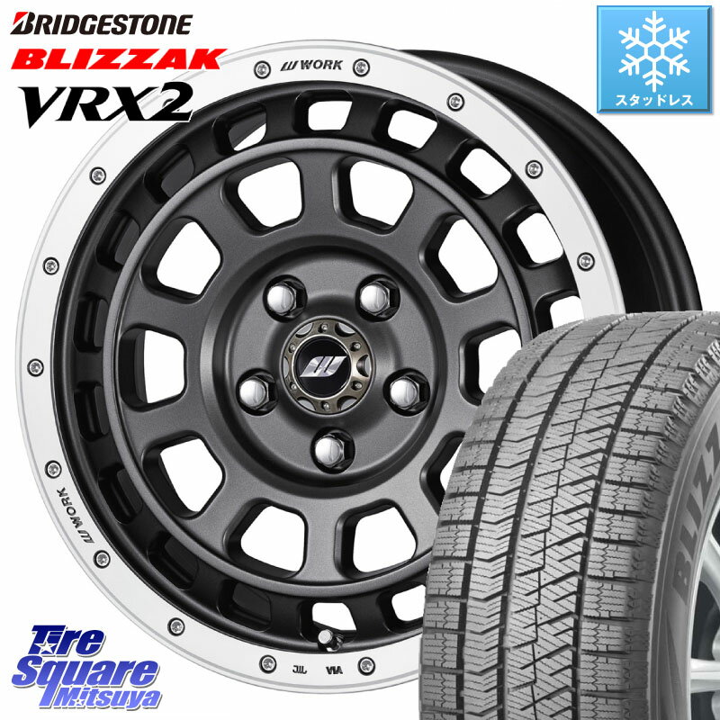 ブリヂストン ブリザック VRX2 スタッドレス ミツヤ ● 215/65R16 WORK ワーク CRAG クラッグ T-GRABIC グラビック ホイール 16インチ 16 X 7.0J +38 5穴 114.3 30系ヴェルファイア 10系カローラクロス 20系アルファード