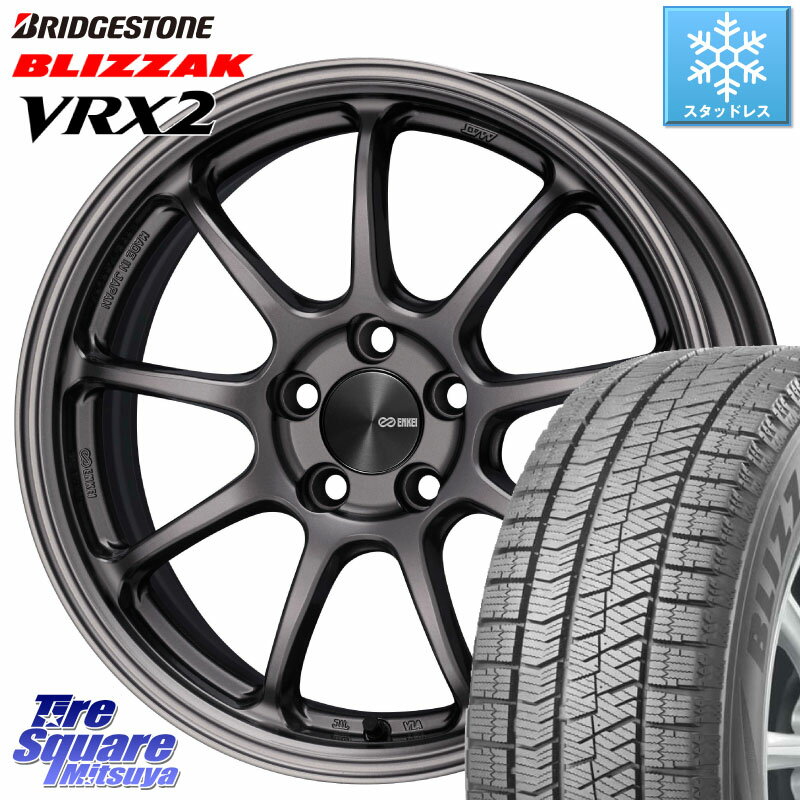 ブリヂストン ブリザック VRX2 スタッドレス ● 2023年製 195/60R16 KYOHO ENKEI エンケイ PerformanceLine PF09 ホイール 4本 16インチ 16 X 6.5J +38 5穴 100