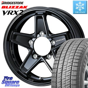 ブリヂストン ブリザック VRX2 スタッドレス ● 在庫● 2023年製 215/65R16 WEDS KEELER TACTICS ブラック ホイール 4本 16インチ 16 X 5.5J +22 5穴 139.7 ジムニー