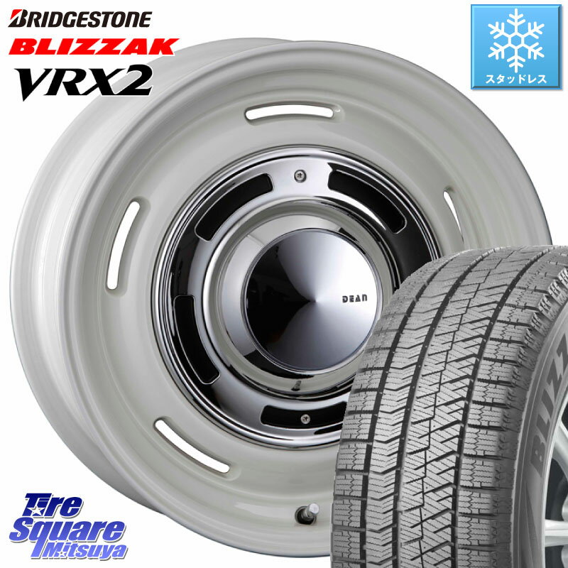 ブリヂストン ブリザック VRX2 スタッドレス ● 在庫● 2023年製 225/60R17 CRIMSON ディーン クロスカントリー ホワイト 17インチ 17 X 7.0J(US) +35 5穴 110