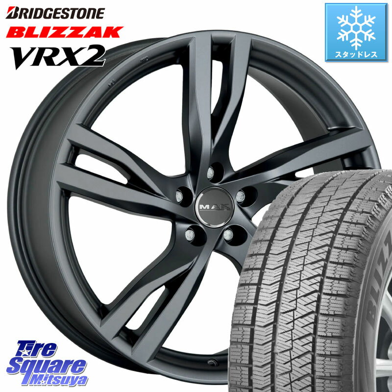 ブリヂストン ブリザック VRX2 スタッドレス ● 2023年製 225/45R18 阿部商会 MAK STOCKHOLM ホイール 18インチ 18 X 8.0J(JAGUAR XE JA2 JA3) +45 5穴 108 ジャガー XE