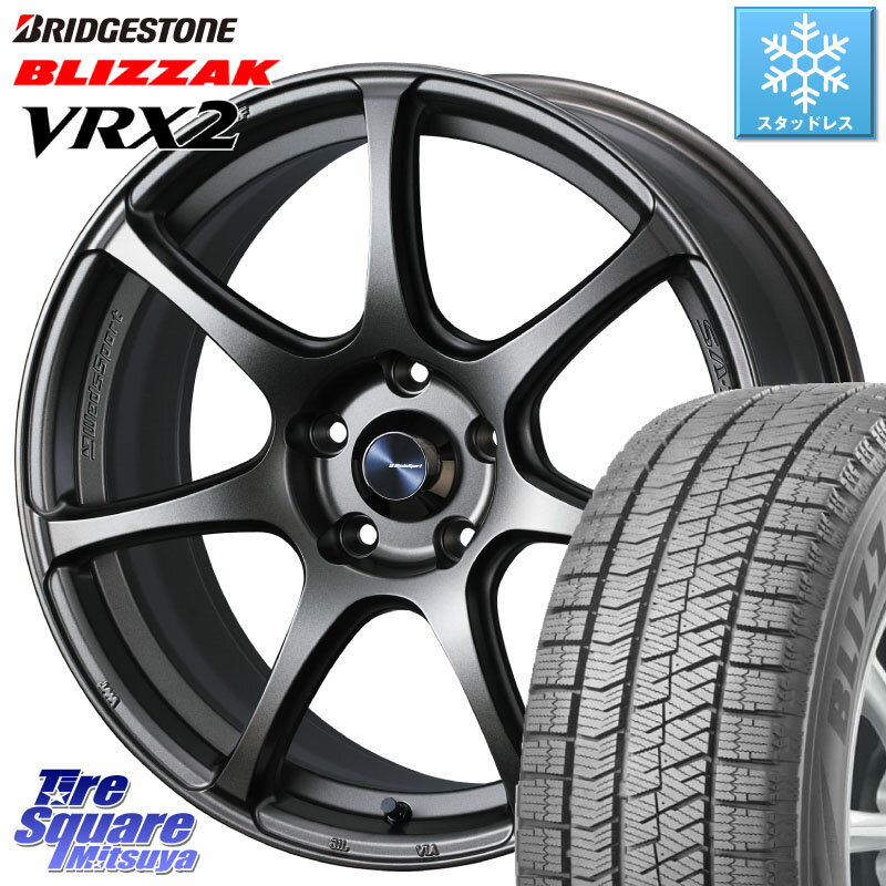 ブリヂストン ブリザック VRX2 スタッドレス ● 2023年製 225/50R17 WEDS 73997 ウェッズ スポーツ SA75R SA-75R 17インチ 17 X 7.0J +40 5穴 114.3 WRX S4 RX-8