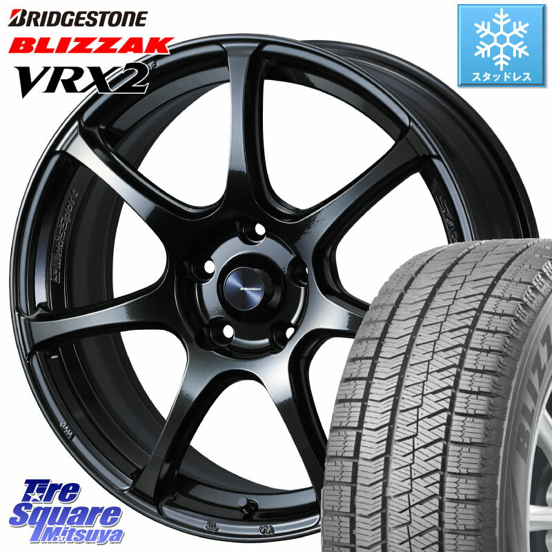 ブリヂストン ブリザック VRX2 スタッドレス ● 2023年製 215/55R17 WEDS 74024 ウェッズ スポーツ SA75R SA-75R 17インチ 17 X 7.0J +48 5穴 114.3 ヴェゼル カムリ