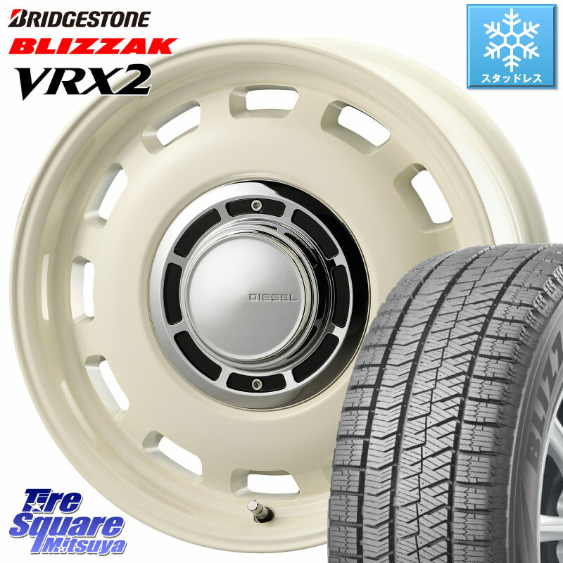 ブリヂストン ブリザック VRX2 スタッドレス ● 在庫● 2023年製 215/65R16 コスミック クロスブラッド DIESEL ホワイト 16インチ 16 X 5.5J +20 5穴 139.7 ジムニー