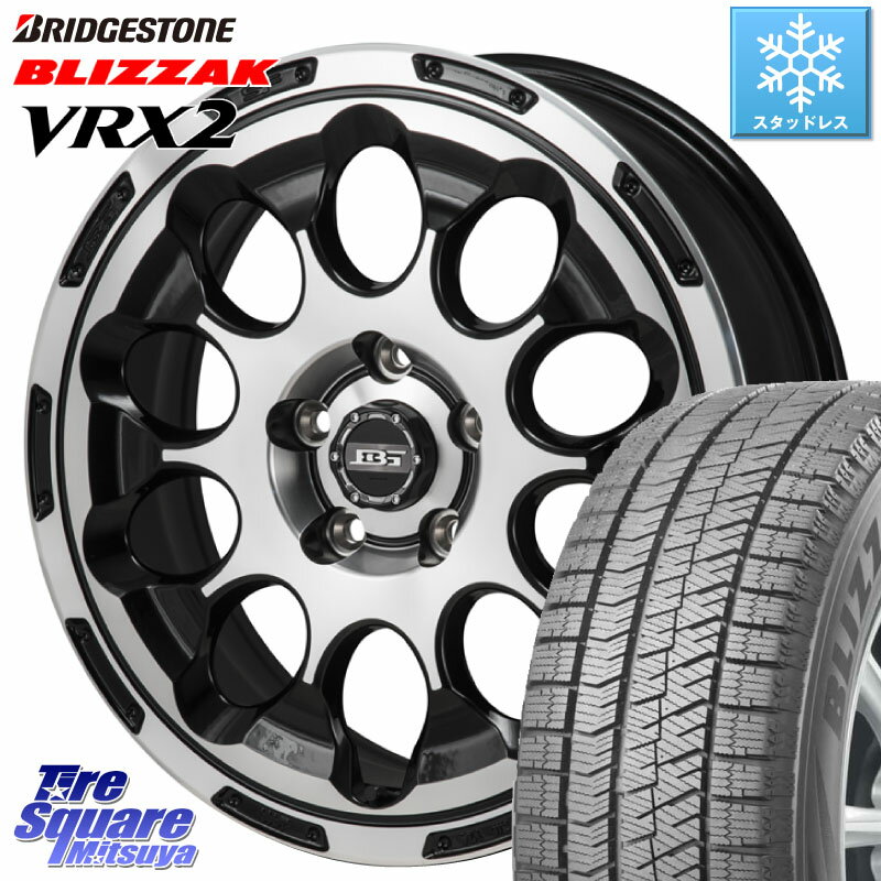 ブリヂストン ブリザック VRX2 スタッドレス ● 2023年製 195/60R17 Japan三陽 ボトムガルシア CHRONO クロノ 17 X 7.0J +38 5穴 114.3 プリウス