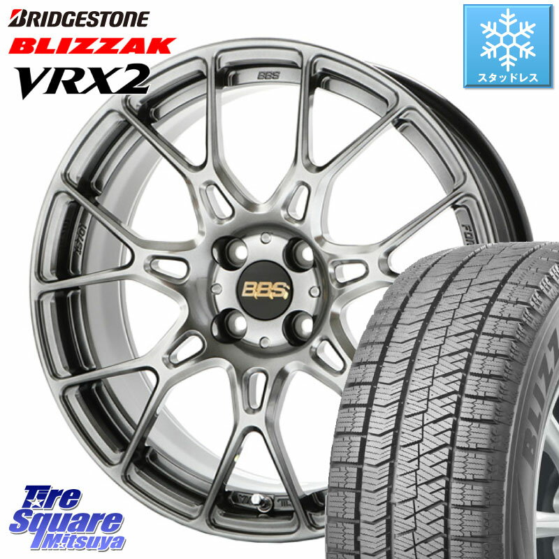 ブリヂストン ブリザック VRX2 スタッドレス ● 215/45R17 ASSO BBS INTERSPEED IS701 ダイアモンドブラック 17 X 7.0J(ALFAROMEO MITO 955) +35 4穴 98 アルファロメオ MITO ミト