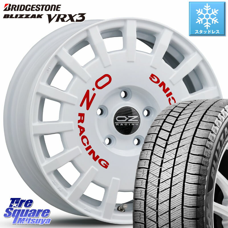 ブリヂストン ブリザック BLIZZAK VRX3 2022年製 スタッドレス 215/70R16 OZ Rally Racing ラリーレーシング 専用KIT付属 16インチ 16 X 7.0J +45 5穴 114.3