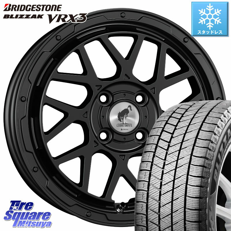 ブリヂストン ブリザック BLIZZAK VRX3 スタッドレス 195/55R16 WEDS LODIO DRIVE ロディオドライブ 8M MONO モノ 16インチ 16 X 6.0J +42 4穴 100 アクア