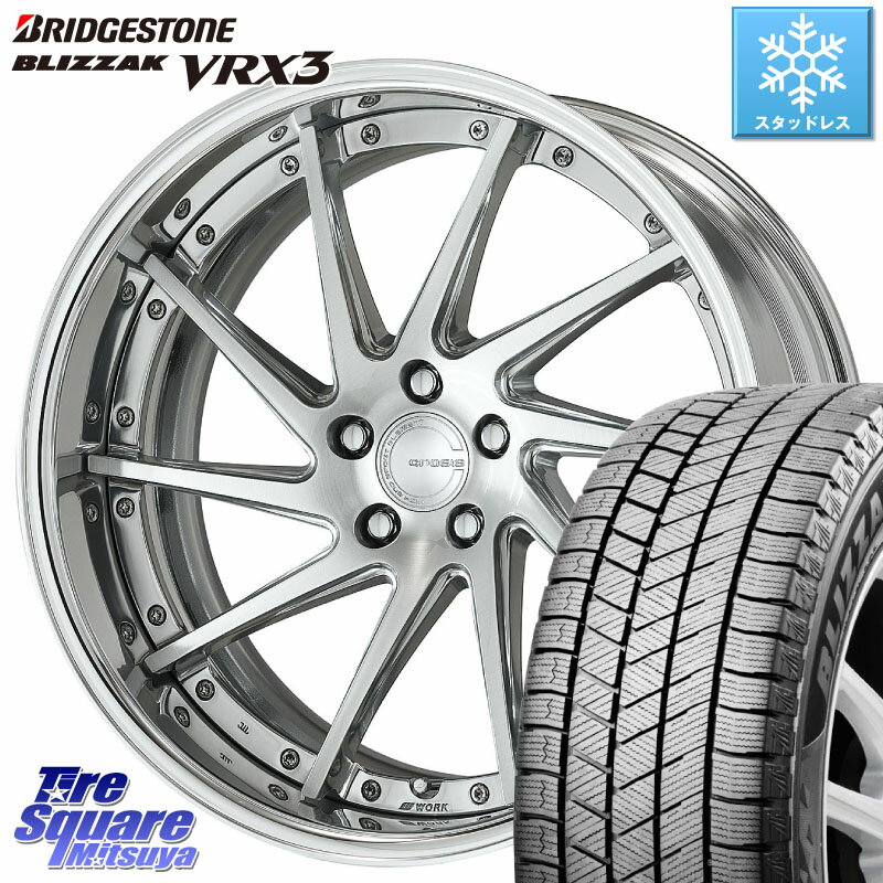 ブリヂストン ブリザック BLIZZAK VRX3 スタッドレス 235/40R19 WORK GNOSIS CVS O Disk 19インチ 2ピース 19 X 8.0J +45 5穴 114.3 カムリ