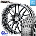 ブリヂストン ブリザック BLIZZAK VRX3 2023年製 スタッドレス 225/60R18 WORK Lanvec LM1 GTK O Disk 18インチ 2ピース 18 X 7.0J +50 5穴 114.3 CX-5 アウトバック