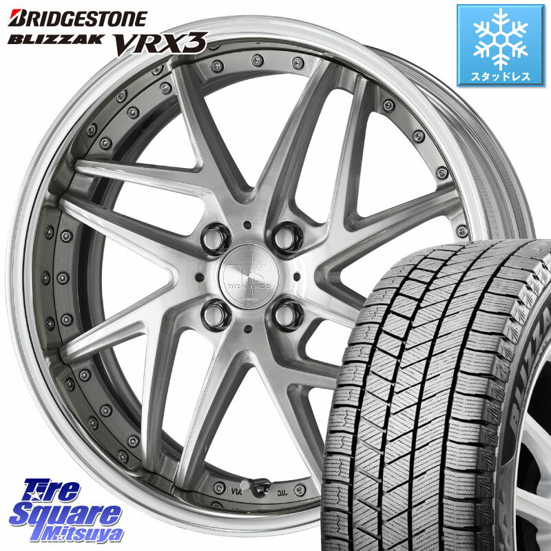 ブリヂストン ブリザック BLIZZAK VRX3 スタッドレス 195/55R16 WORK RIZALTADO MESH2 A Disk 16インチ 2ピース 16 X 6.5J +40 4穴 100 ノート