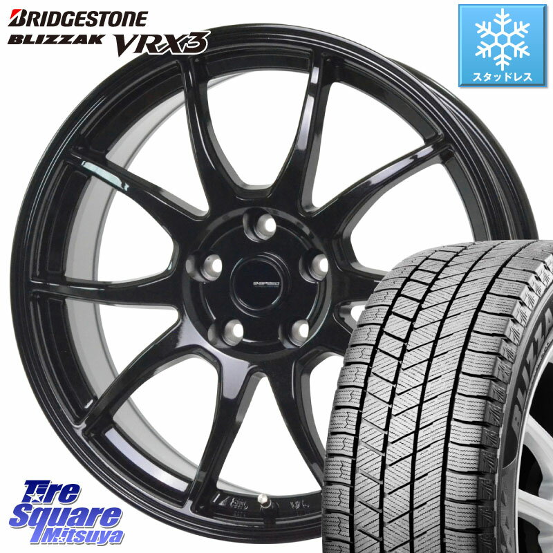 ブリヂストン ブリザック BLIZZAK VRX3 スタッドレス 215/45R18 HotStuff G-SPEED G-06 G06 ホイール 18インチ 18 X 7.5J +38 5穴 114.3 リーフ