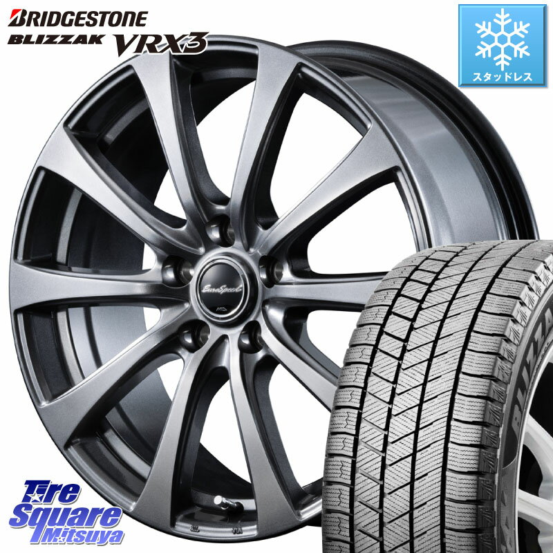 ブリヂストン ブリザック BLIZZAK VRX3 スタッドレス 215/55R17 MANARAY MID EuroSpeed G10 ホイール 17インチ 17 X 7.0J +48 5穴 114.3 ヴェゼル カムリ