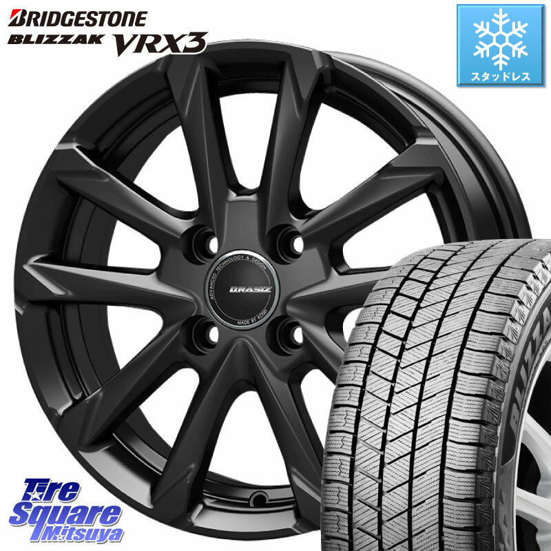 ブリヂストン ブリザック BLIZZAK VRX3 スタッドレス 155/70R13 KOSEI QGC300B QRASIZ GC36F クレイシズ ホイール 13インチ 13 X 4.0J +45 4穴 100