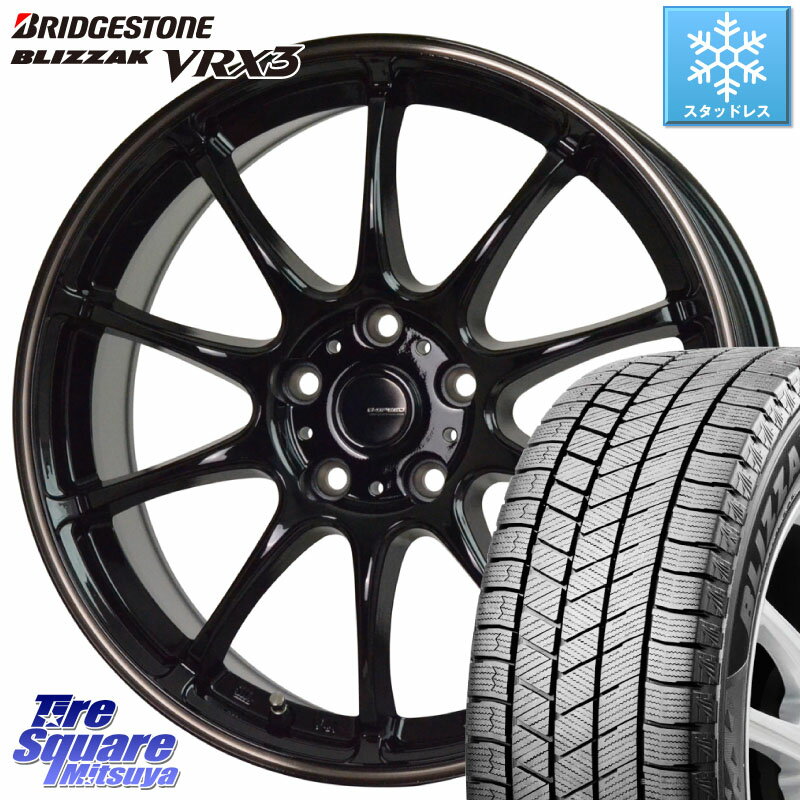 ブリヂストン ブリザック BLIZZAK VRX3 スタッドレス 215/50R17 HotStuff G・SPEED P-07 ジー・スピード ホイール 17インチ 17 X 7.0J +38 5穴 114.3 リーフ